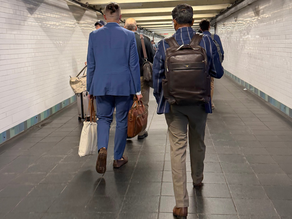 Men in a subway