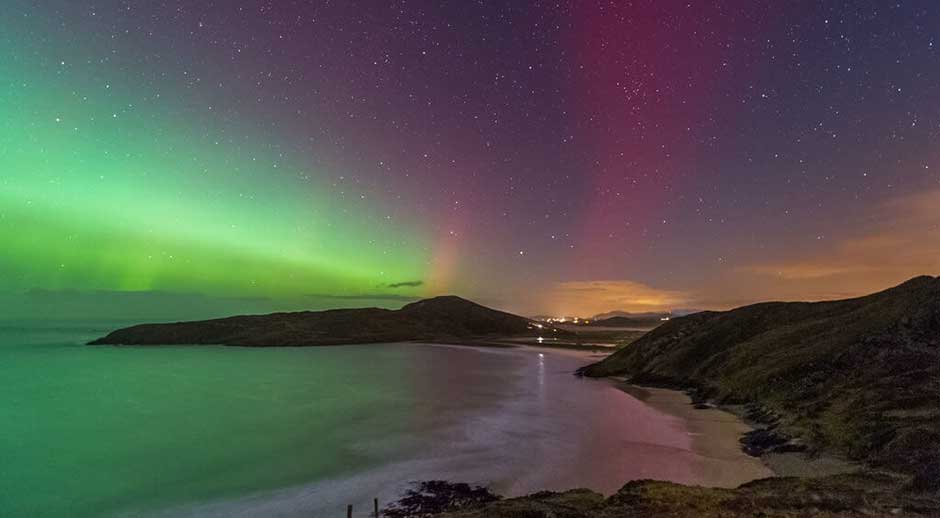 aurora borealis in Ireland